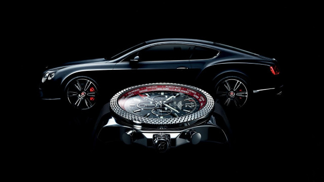 Black car red white clock free wallpaper - medium preview image