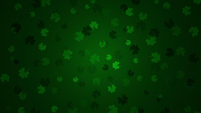 Green background shamrocks st patricks free wallpaper - medium preview image