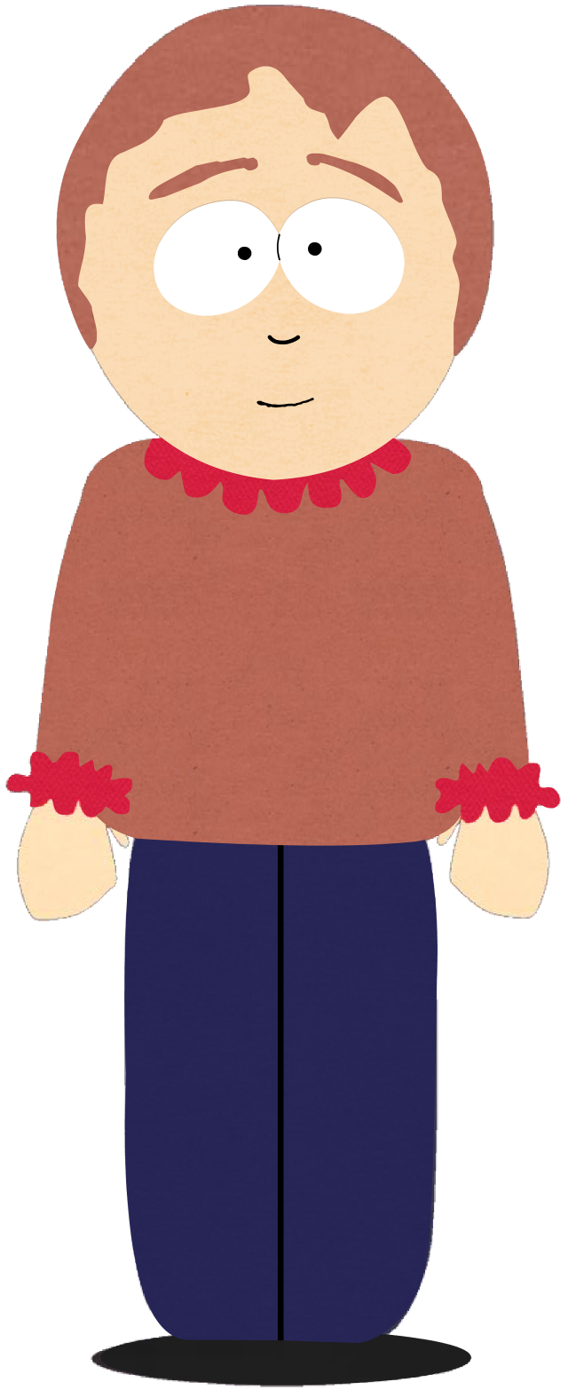 Cartoon character red sweater blue free wallpaper - medium preview image