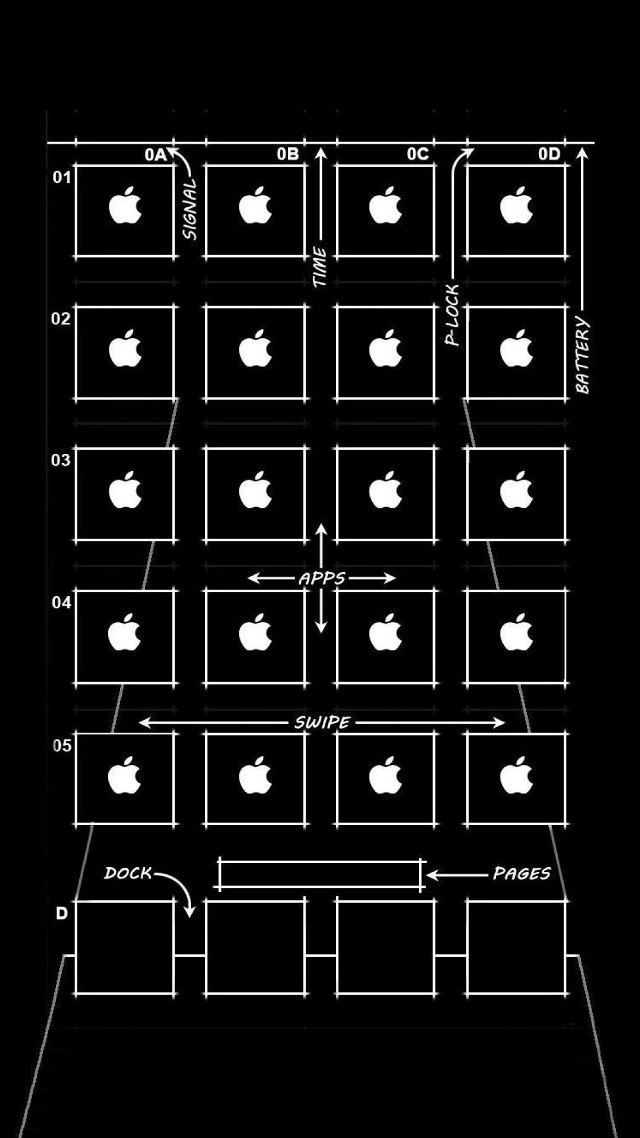 Black white diagram computer system free wallpaper - medium preview image