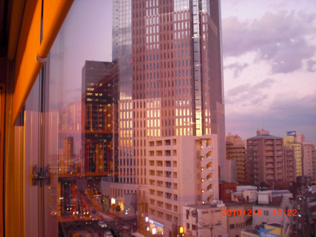 City view window dusk building free wallpaper - medium preview image