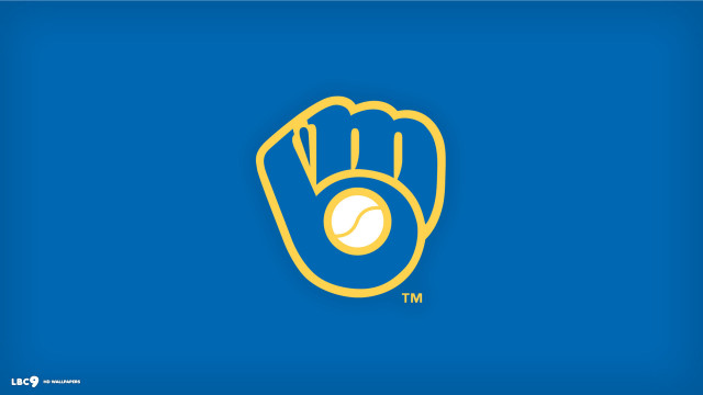 Baseball glove ball blue background free wallpaper - medium preview image