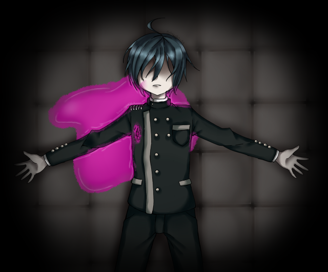 Man uniform arms outstretched black free wallpaper - medium preview image