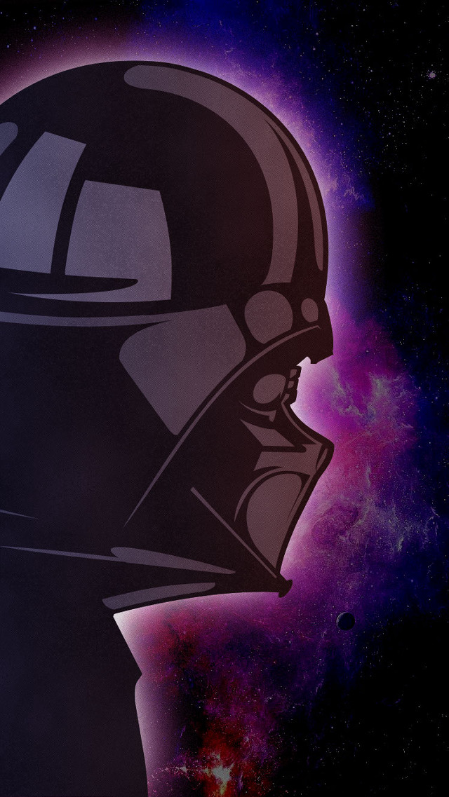 Helmeted man in space purple free wallpaper - medium preview image