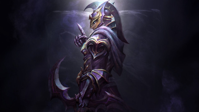 Dark knight character sword glowing free wallpaper - medium preview image