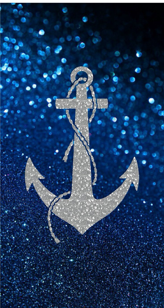 Blue white anchor rope side free wallpaper - medium preview image
