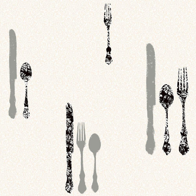 Shadow fork image black white free wallpaper - medium preview image