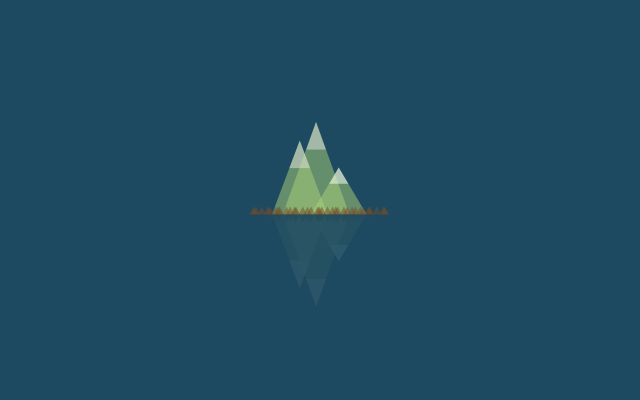 Small island mountain trees nature #2 free wallpaper - medium preview image