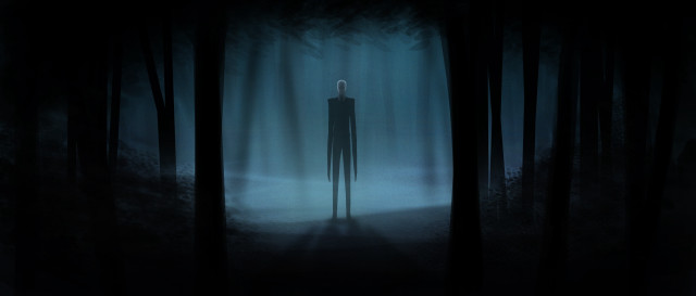 Creepy person forest night standing free wallpaper - medium preview image