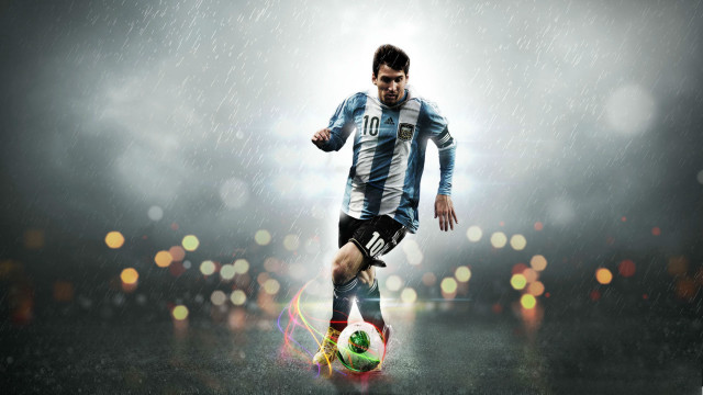 Man kicking soccer ball field #22 free wallpaper - medium preview image