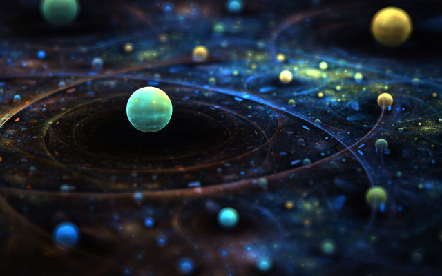 Planets spiral star blackhole space free wallpaper - medium preview image