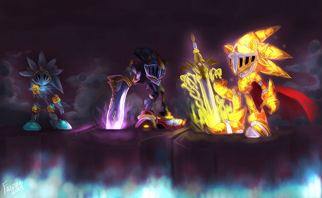 Animated characters stage dark background free wallpaper - medium preview image