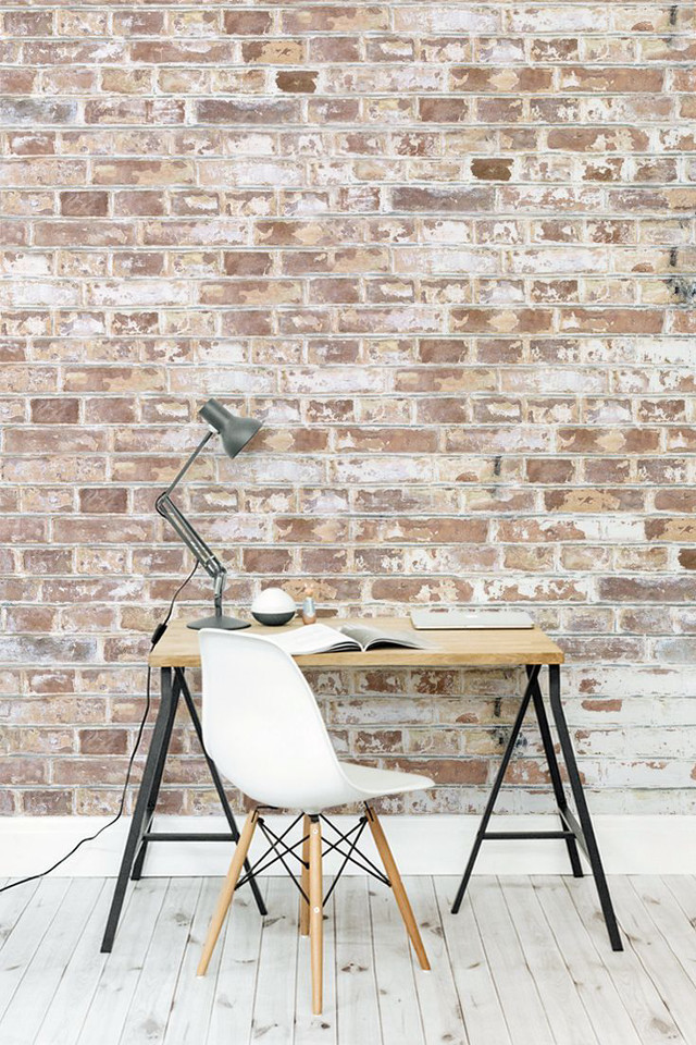 Desk lamp book brick wall free wallpaper - medium preview image