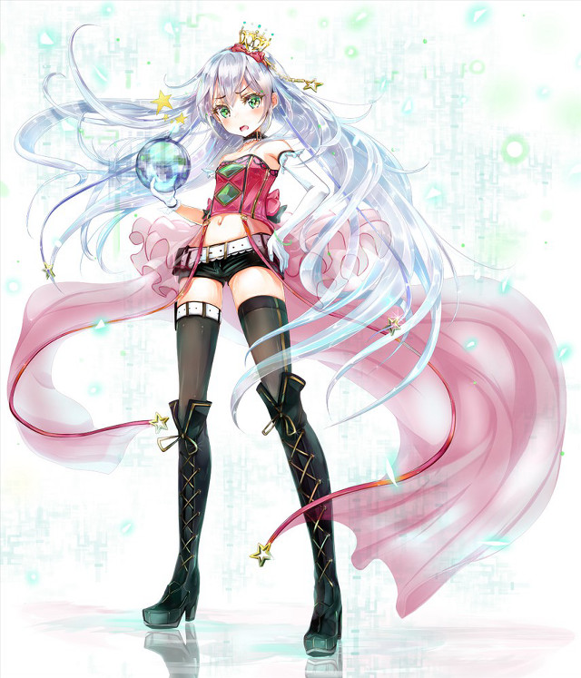 Girl short skirt boots pink free wallpaper - medium preview image