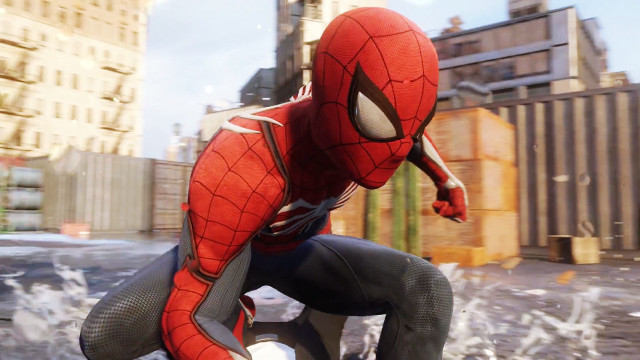 Spider man city building suit free wallpaper - medium preview image