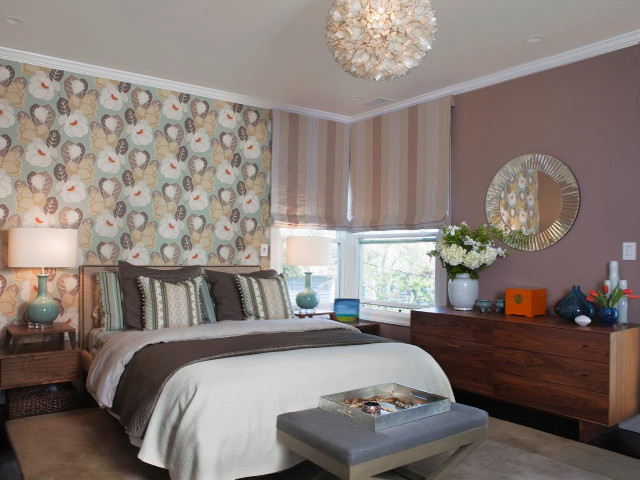 Bedroom with bed interior design #6 free wallpaper - medium preview image