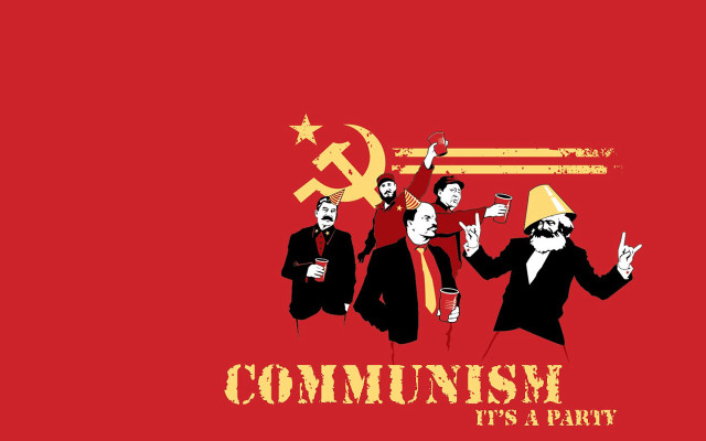 Communist party hammer sickle red free wallpaper - medium preview image