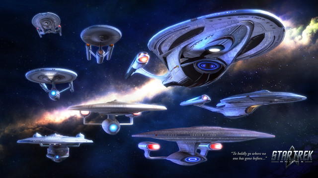 Ships flying space galaxy stars #2 free wallpaper - medium preview image