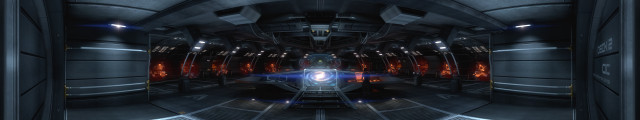 Futuristic room large mirror blue free wallpaper - medium preview image