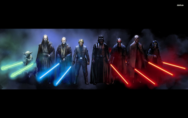 Star wars characters dark background #6 free wallpaper - medium preview image