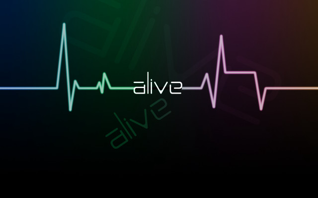 Colorful heartbeat swive line of free wallpaper - medium preview image