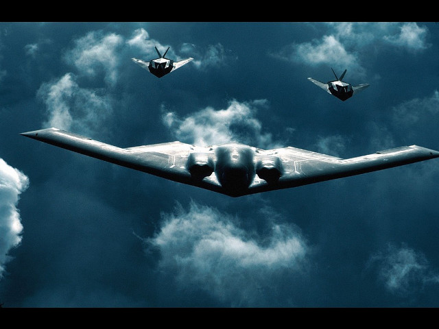 Large airplane flying cloudy sky #3 free wallpaper - medium preview image