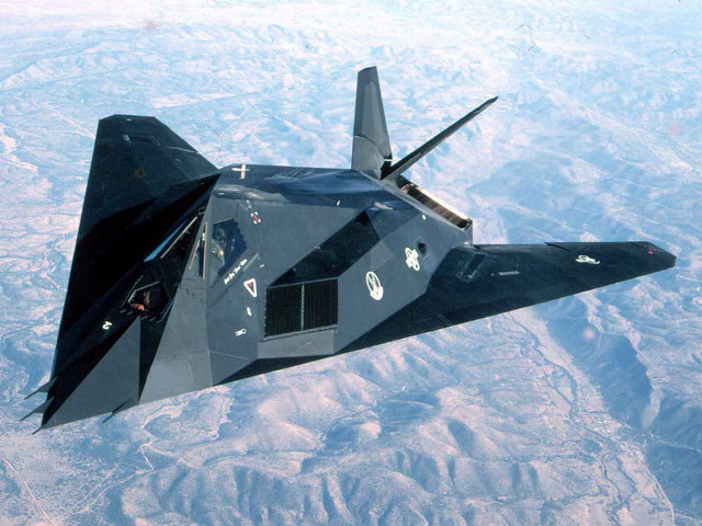 Black fighter jet flying sky free wallpaper - medium preview image