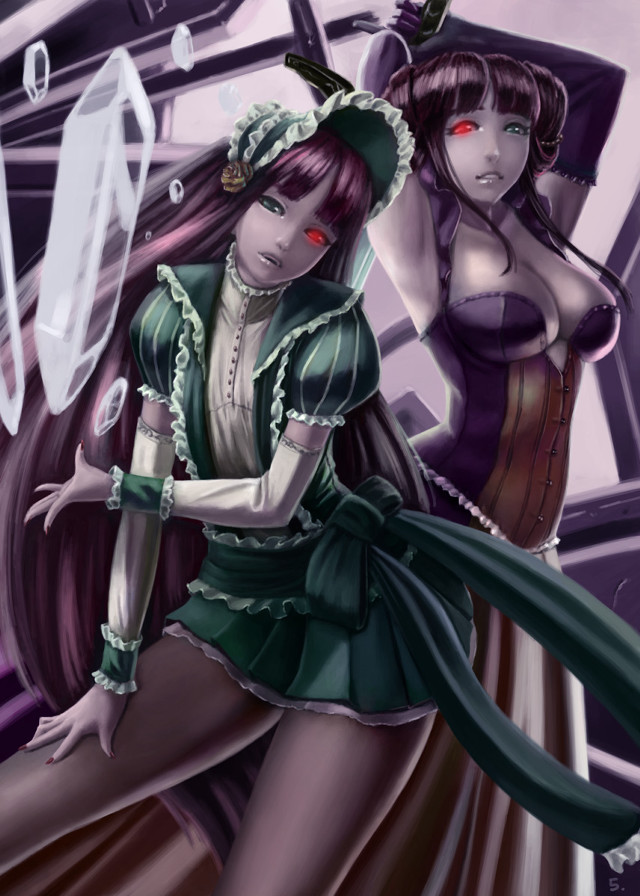 Women costumes umbrellas holding fun free wallpaper - medium preview image