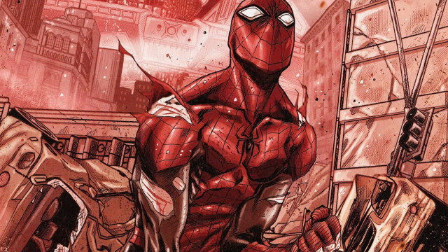 Spider man red room background free wallpaper - medium preview image