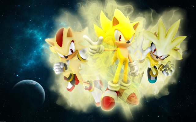Sonic tails running space moon free wallpaper - medium preview image