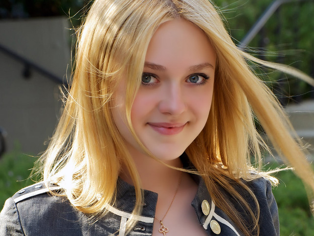 Blonde woman necklace jacket sun free wallpaper - medium preview image
