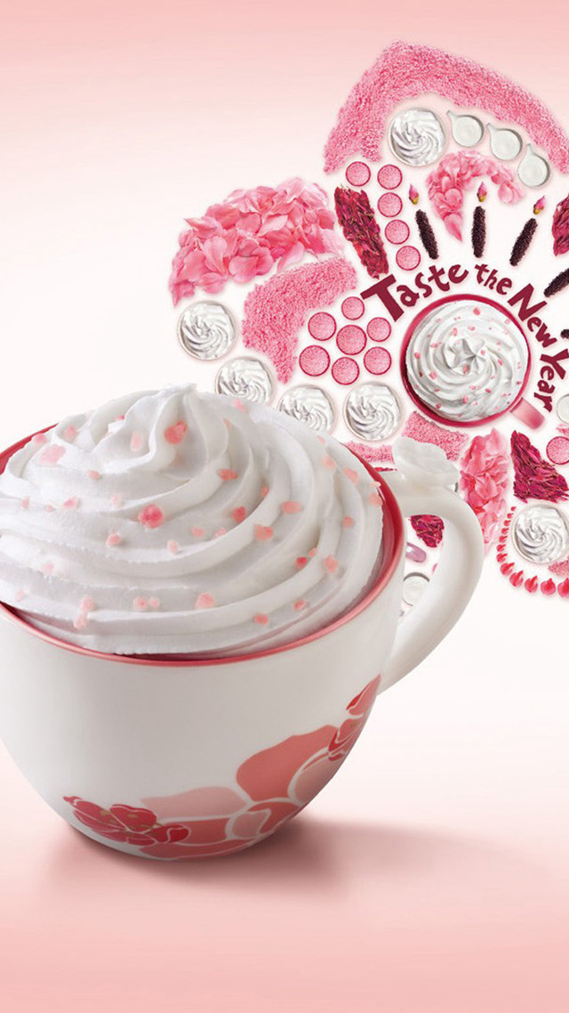 Whipped cream flower rococo pink free wallpaper - medium preview image