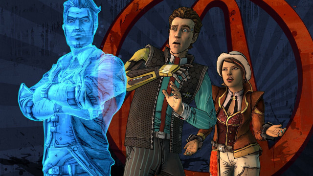 Man woman blue statue hologram free wallpaper - medium preview image