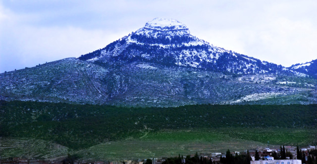 Mountain snow church town foreground free wallpaper - medium preview image