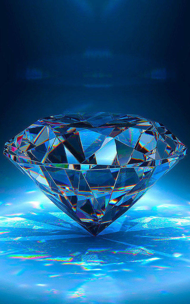 Diamond blue background light shining #3 free wallpaper - medium preview image