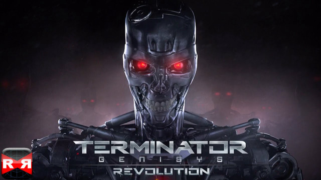 Terminator red eyes black background free wallpaper - medium preview image