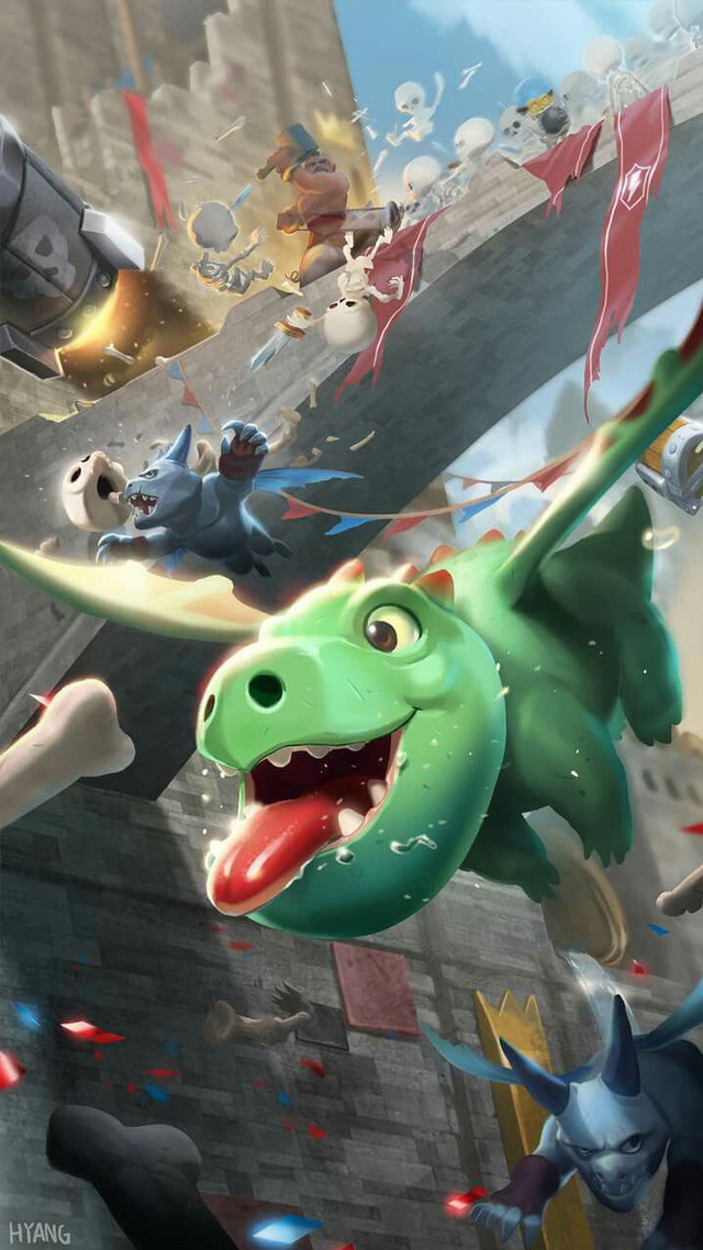 Dragon attacking man sword dog free wallpaper - medium preview image