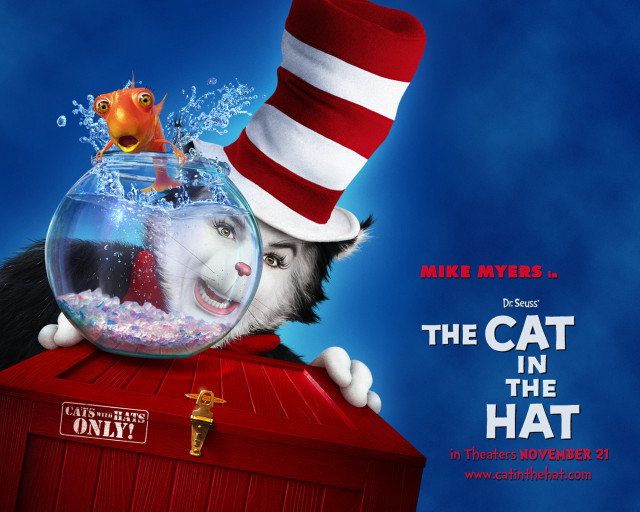 Cat in the hat fish free wallpaper - medium preview image