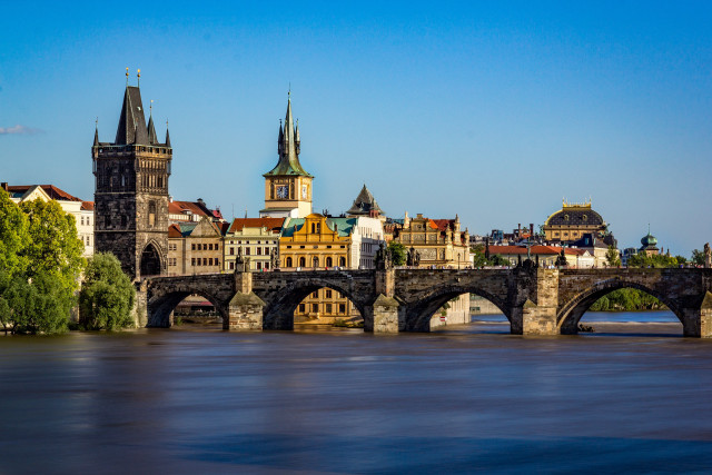 Bridge river castle foreground building free wallpaper - medium preview image