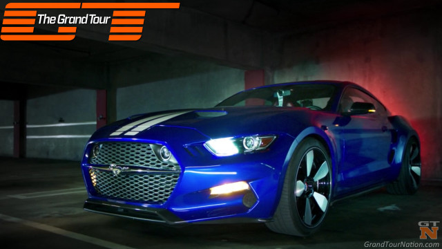 Blue mustang car grand tour free wallpaper - medium preview image