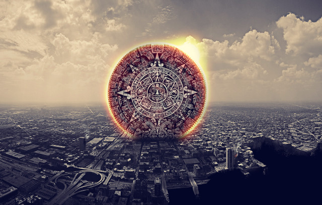 City sun circular afrofuturism apocalyptic free wallpaper - medium preview image