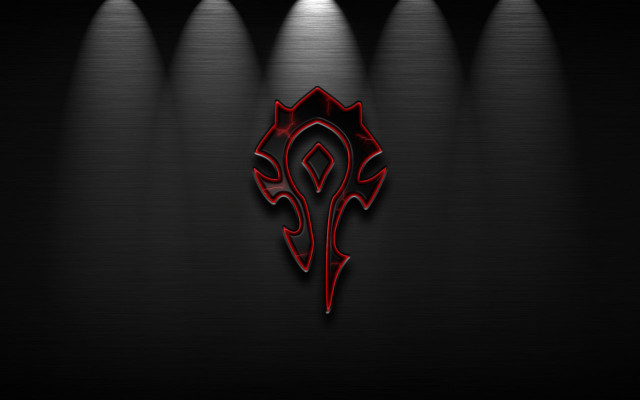 Red black wallpaper logo spotlights free wallpaper - medium preview image