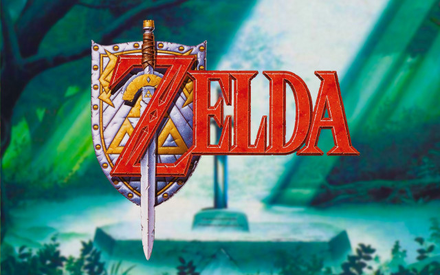 Zelda title screen sword shield free wallpaper - medium preview image