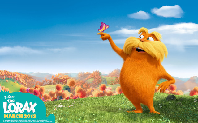 Cartoon character butterfly field grass free wallpaper for desktop - medium preview image