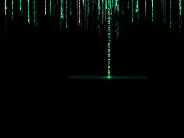 Green line data dark light free wallpaper - medium preview image