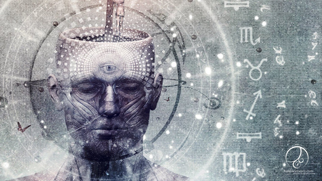 Man numbers symbols face pen free wallpaper - medium preview image