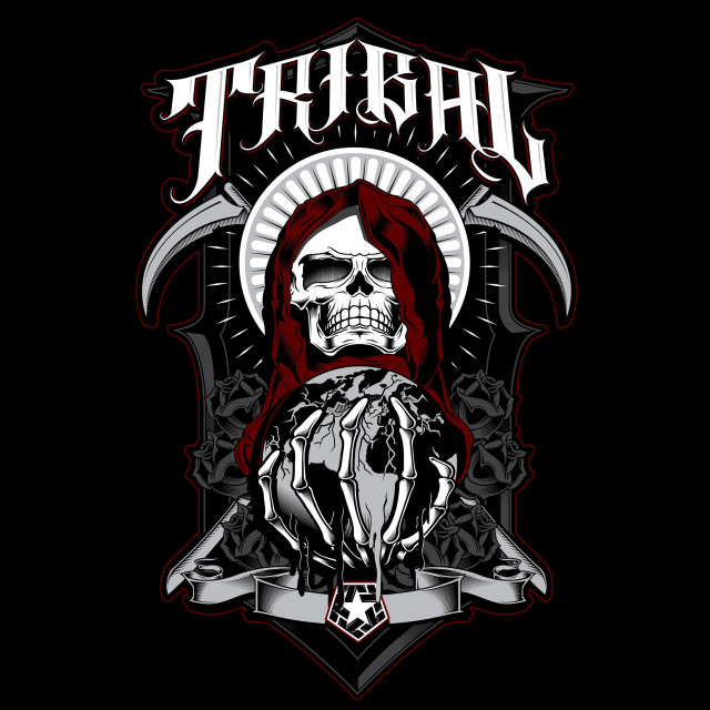 Skull sword helmet banner death free wallpaper - medium preview image