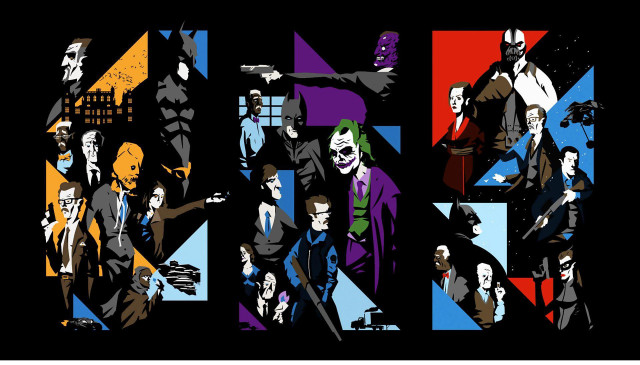 Colorful costumed people group faces free wallpaper - medium preview image