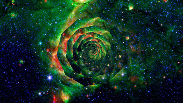 Spiral shaped object space stars free wallpaper - medium preview image