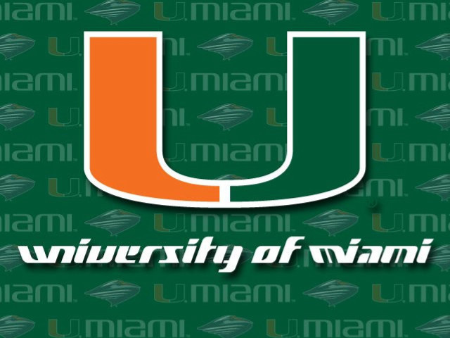 University of miami logo green free wallpaper - medium preview image